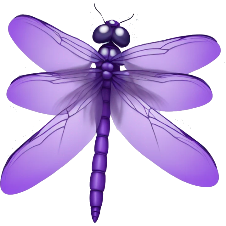 Purple dragonfly emoji