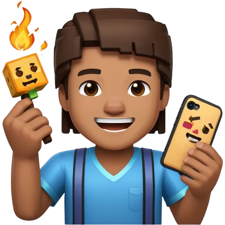 Emoji mdr with it is minecraft player emoji