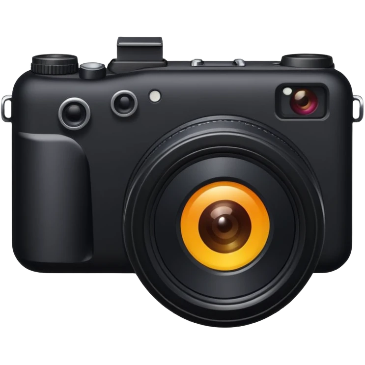 simple black camera emoji