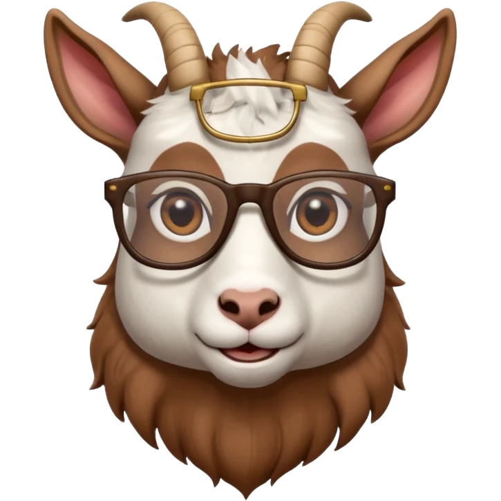 Chivo con gafas emoji