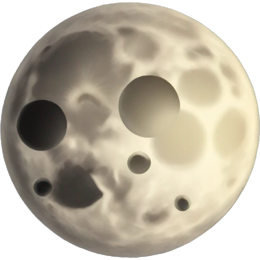 Moon collision emoji