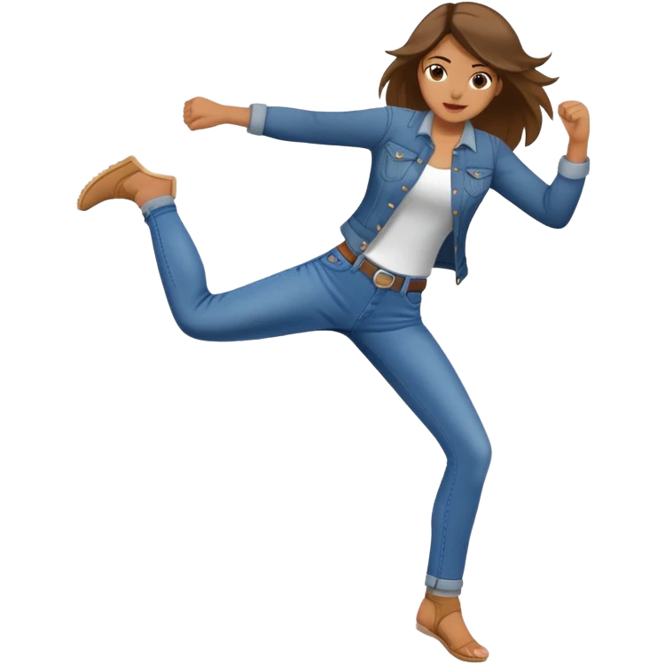 girl kicking her feet  emoji