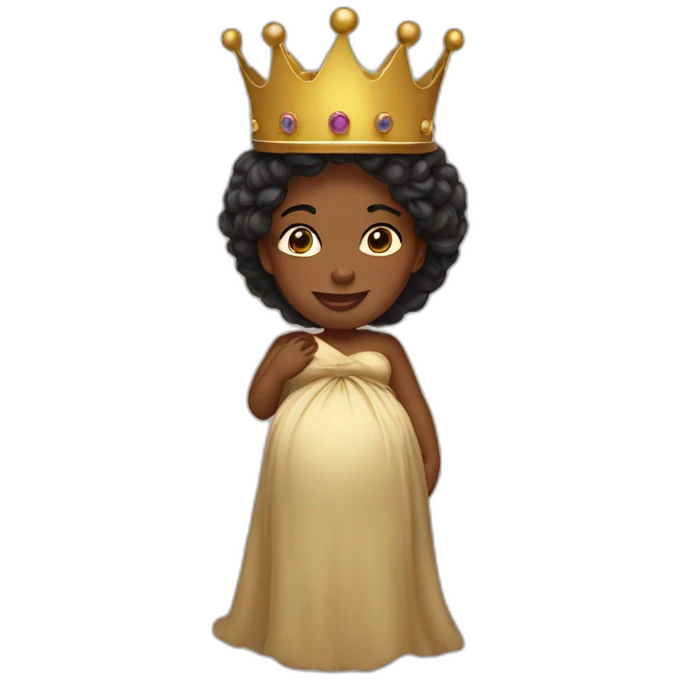 pregnant king emoji