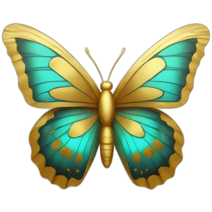 gold-butterfly emoji