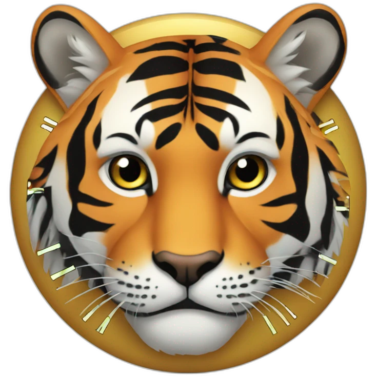 Tiger clock emoji