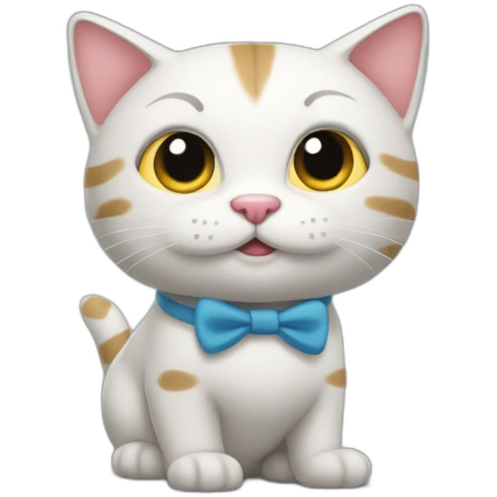 un gatico saludando  emoji