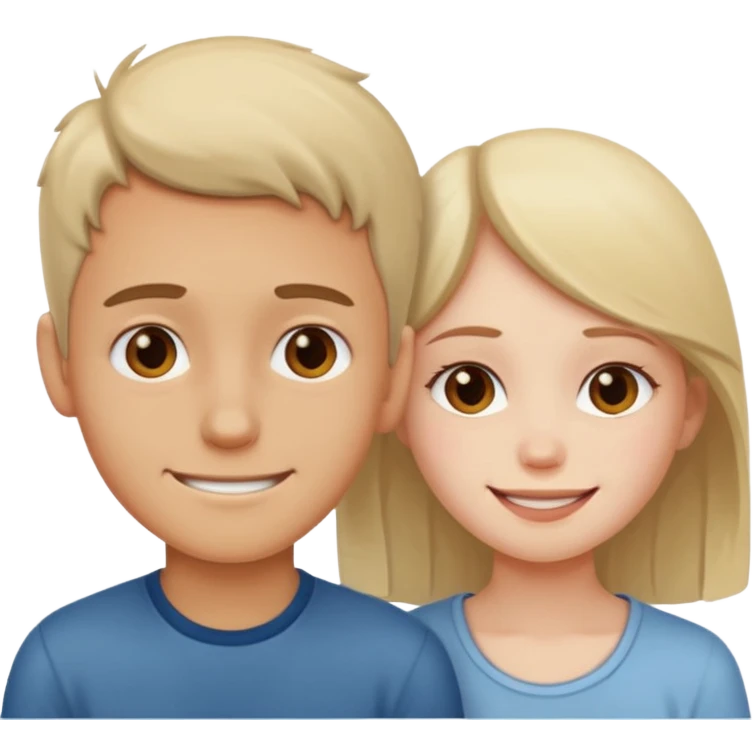 sad boy and happy emoji