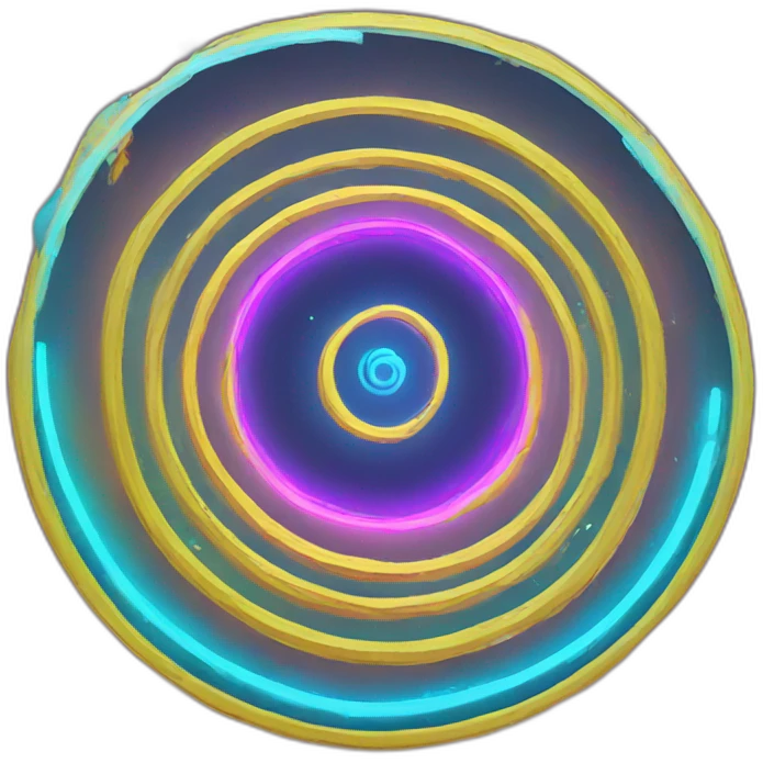 neon spiral portal emoji