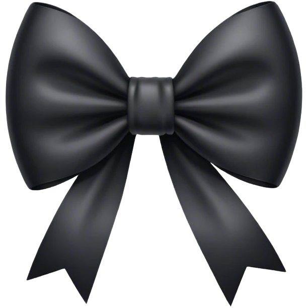black bow emoji