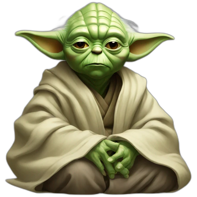 master yoda is sad emoji