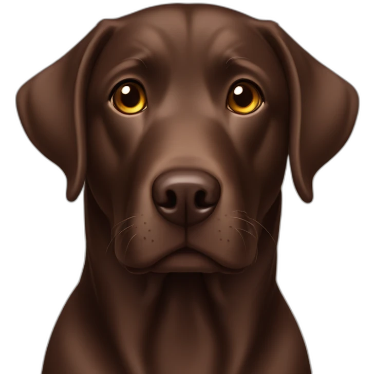 Chocolate labrador named Haru emoji
