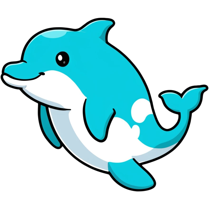 dolphin with a boiler emoji