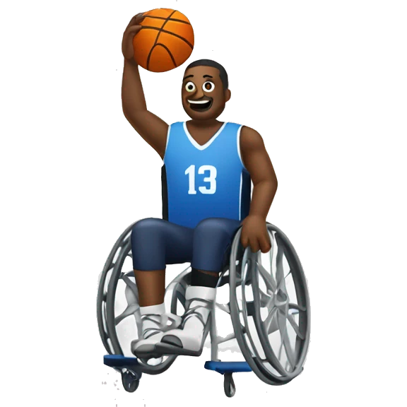 Wheelchair basketball emoji