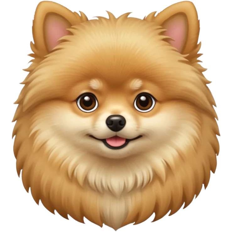 Pomeranian beige emoji