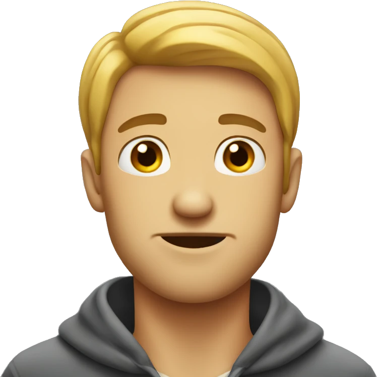 Guy with hands on his neck emoji
