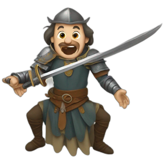 medieval sword-swallower emoji