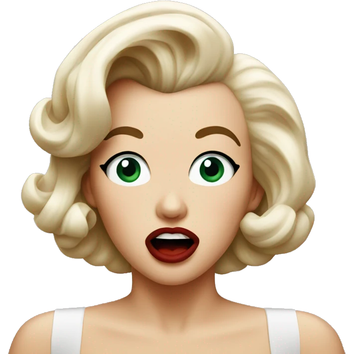 Marilyn Monroe shocked  emoji