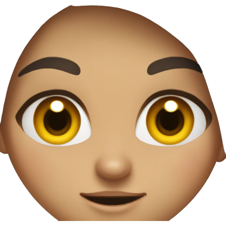 witch with brown hair and brown eyes angryly smiles emoji