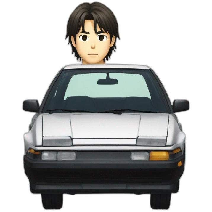 Takumi Fujiwara from initial d emoji