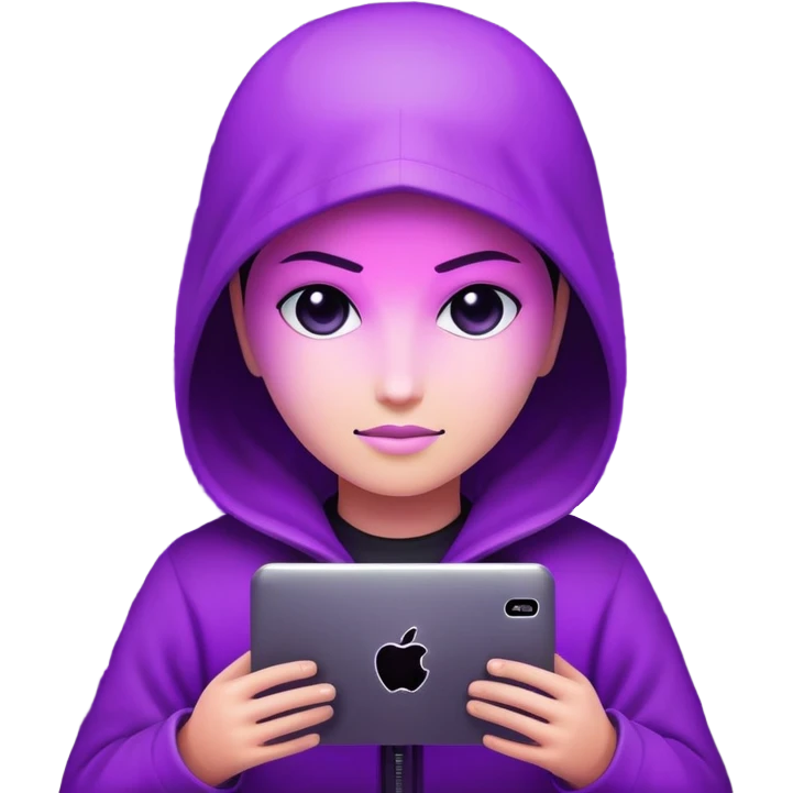 Hacker terminal purple emoji