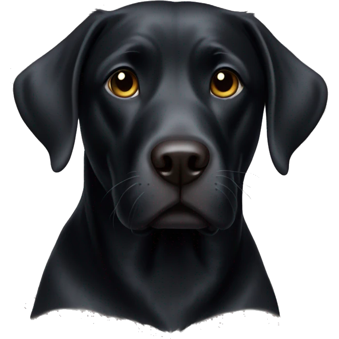 Black lab  emoji