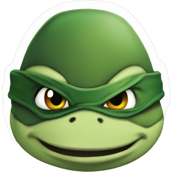 Ninja turtle is looking very sharp 2D emoji