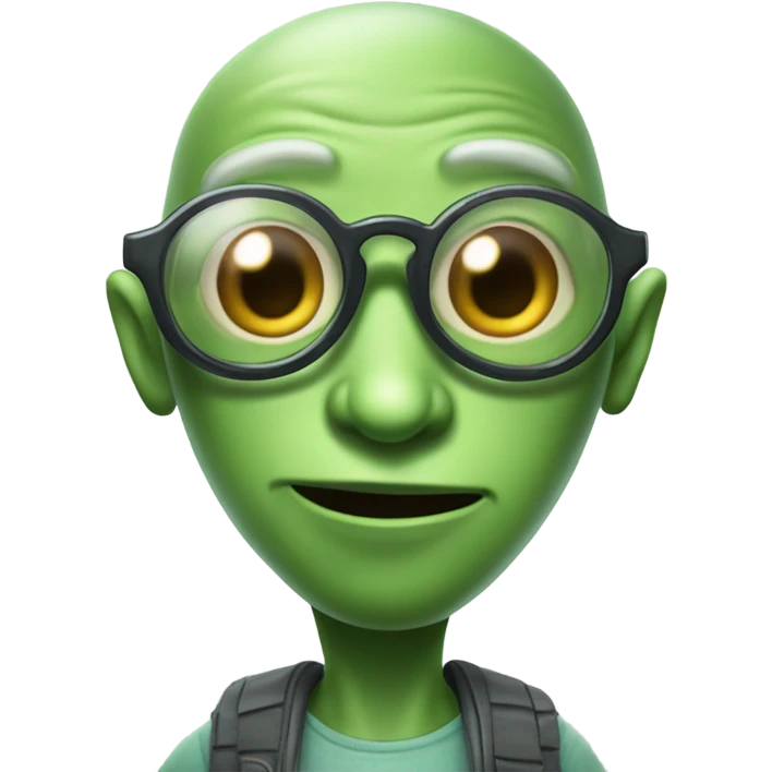 nerd ailen emoji
