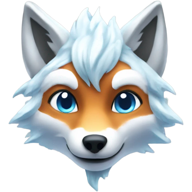 Icy magic fox emoji