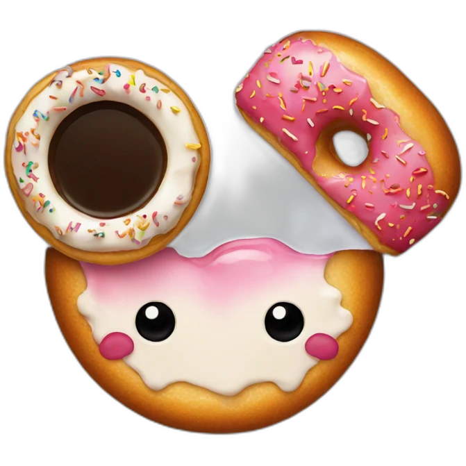 coffee and donut emoji