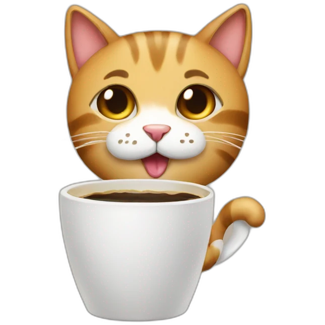 coffee-cat emoji