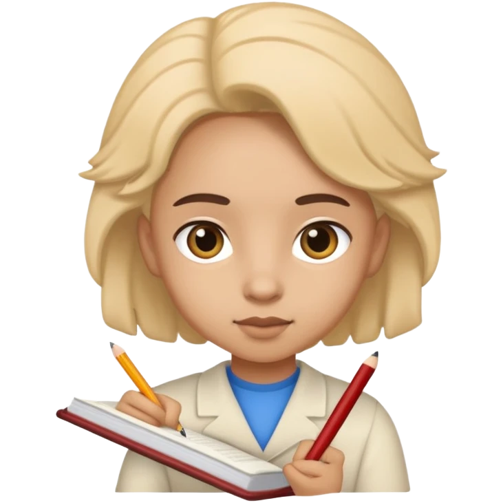 Maninha estudando emoji