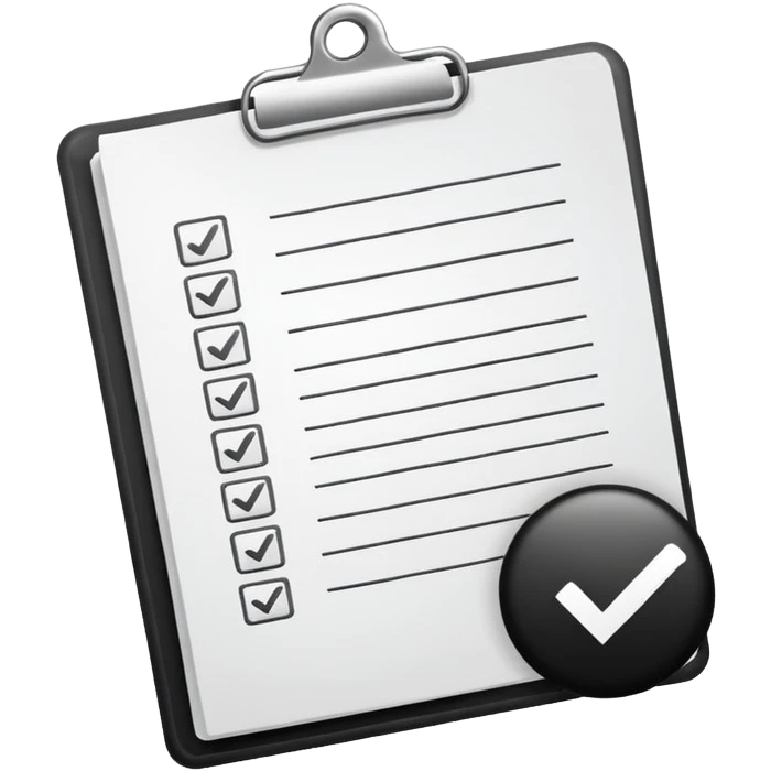 report document with a checkmark emoji