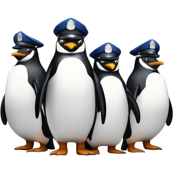 Penguin police emoji