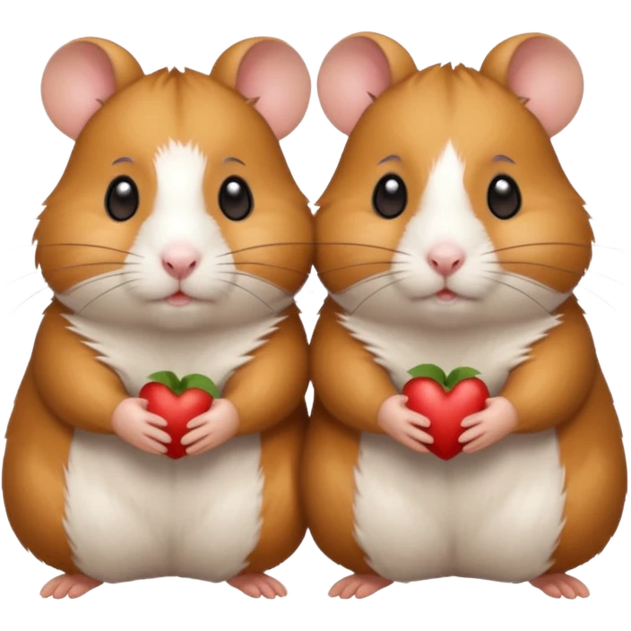 Hamster on hamster emoji