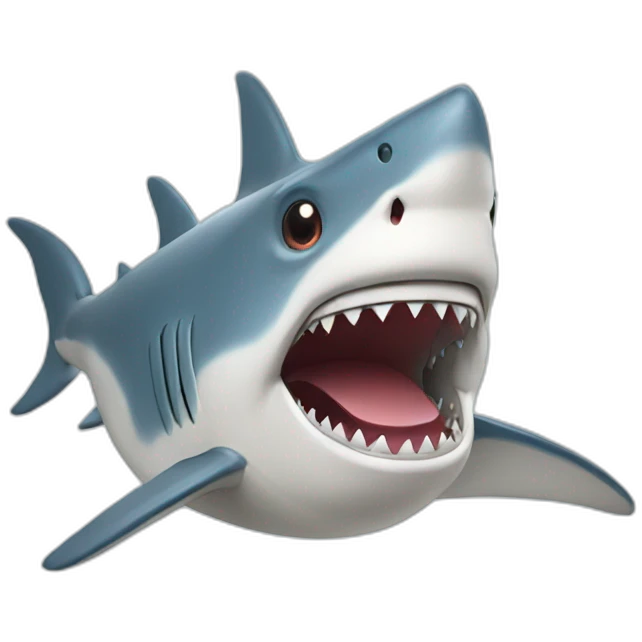 shark mascot emoji
