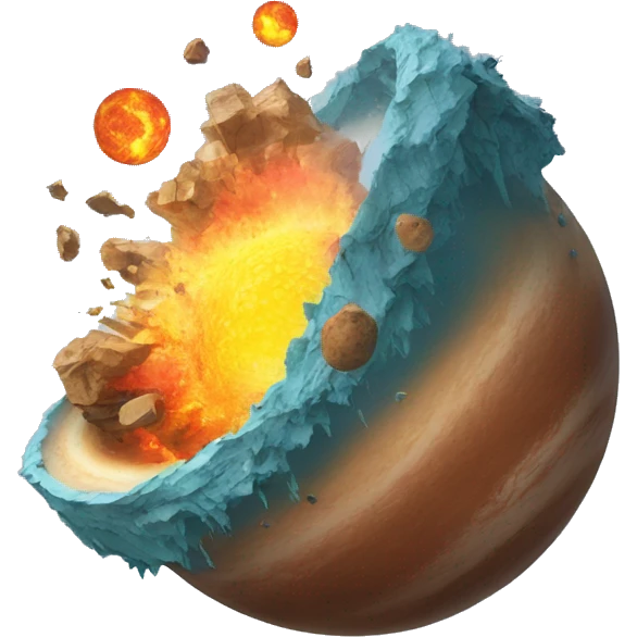 planet being crushed emoji