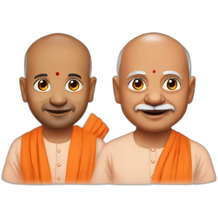 Yogi Adityanath Narendra Modi emoji