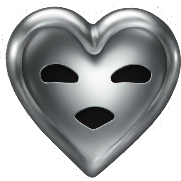 chrome black heart emoji