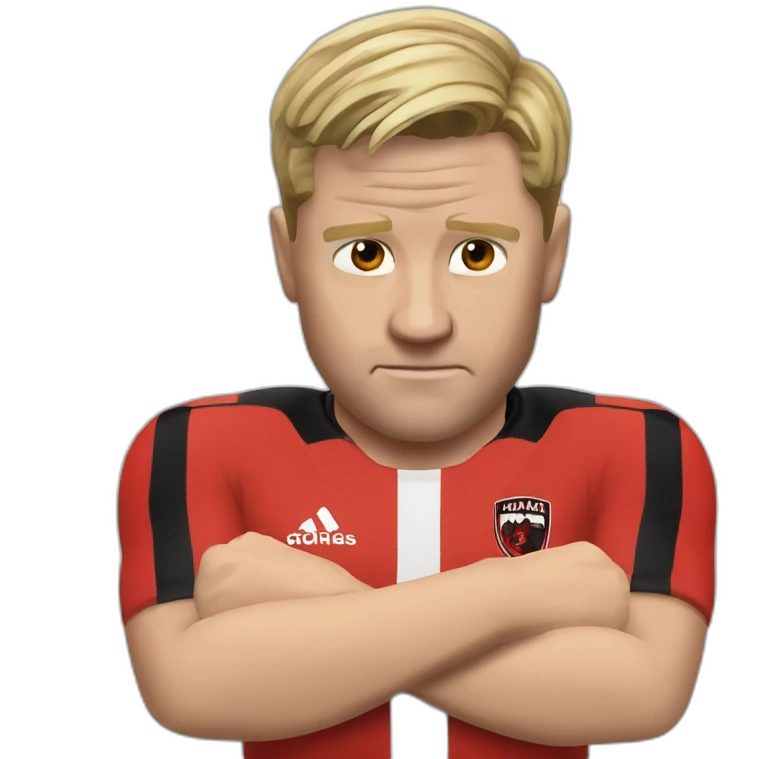 Eddie Howe crossed hands emoji