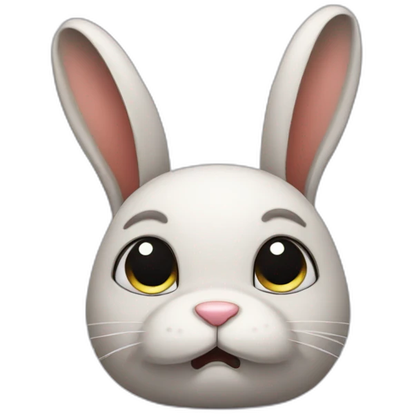 Sad bunny  emoji
