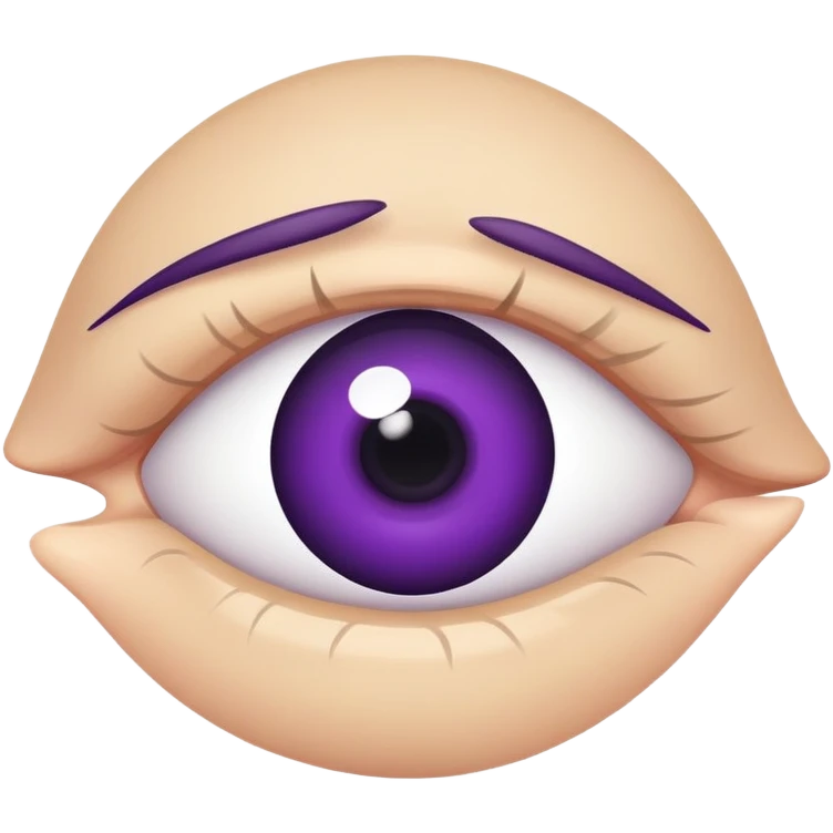 A black eye emoji