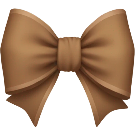 Earth tone bow emoji