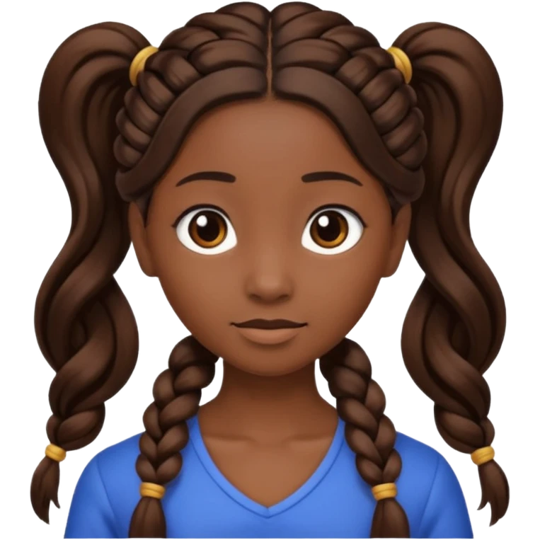 just hair braided hair tail emoji