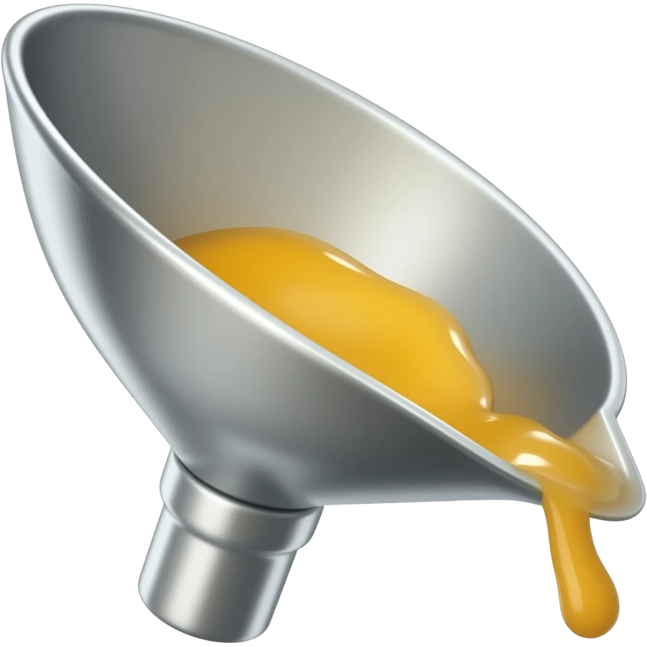 container with grease funnel emoji