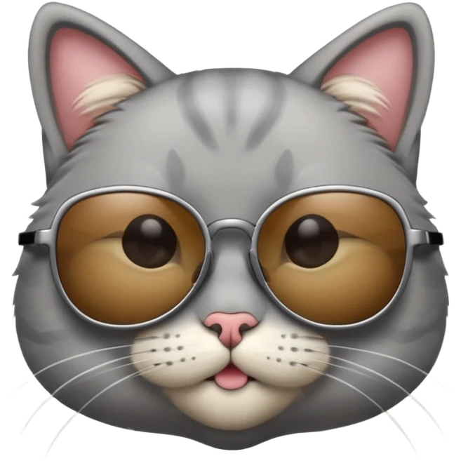 Cat wearing sunglasses emoji