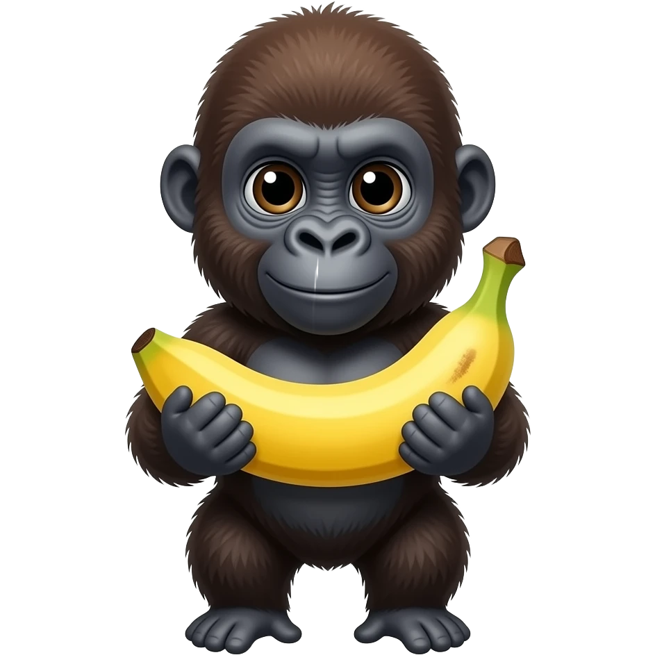 Baby Banana gorilla emoji