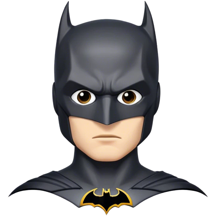 Realistic Batman face emoji