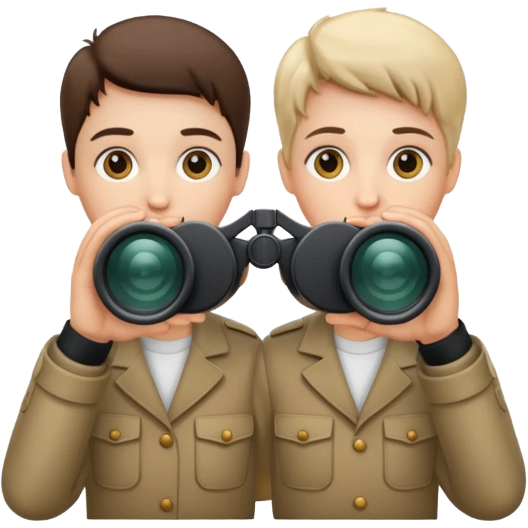 hands holding  binoculars emoji