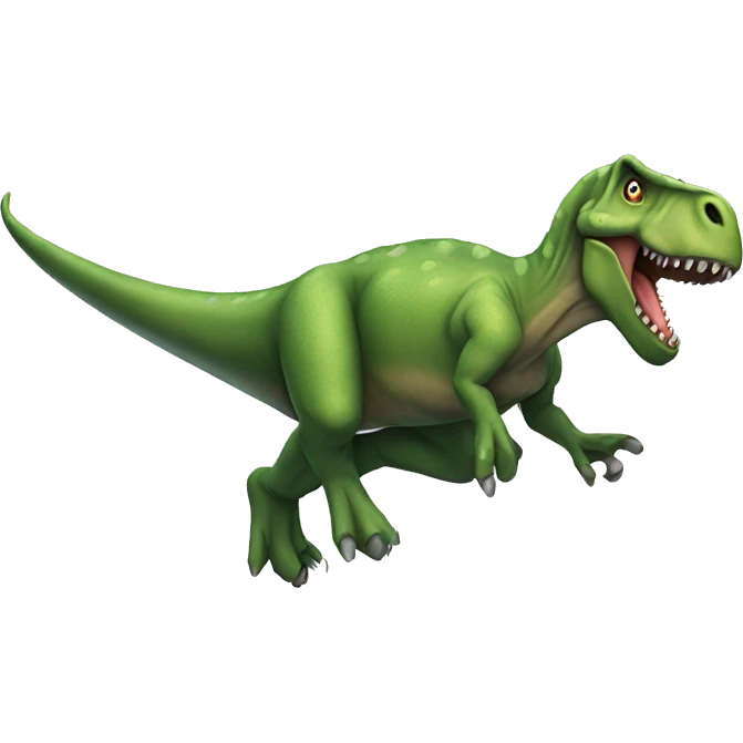 dinosaur falling emoji
