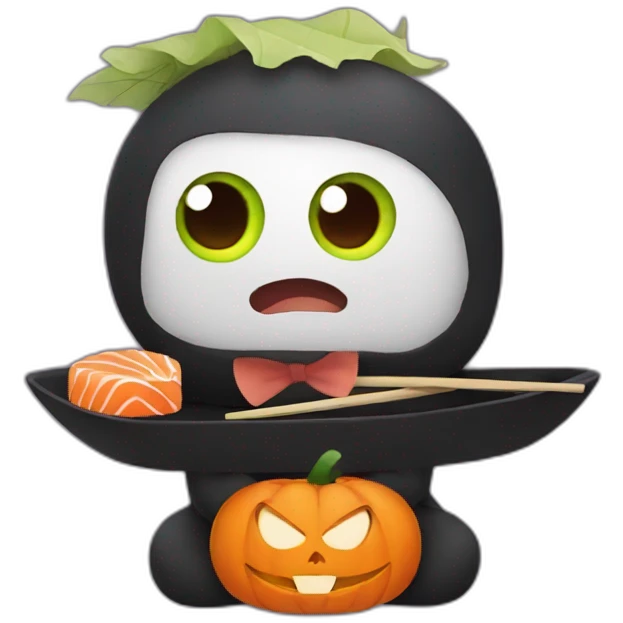 Hallowin sushi emoji